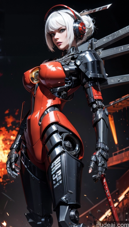 related ai porn images free for Beautiful Geisha Dark Lighting Alternative Dynamic View Cyborg Oiled Body Perfect Body Cyberpunk Battlefield Chain Shackles Urban Samurai V1 SuperMecha: A-Mecha Musume A素体机娘 Fairer Skin Bobcut White Hair