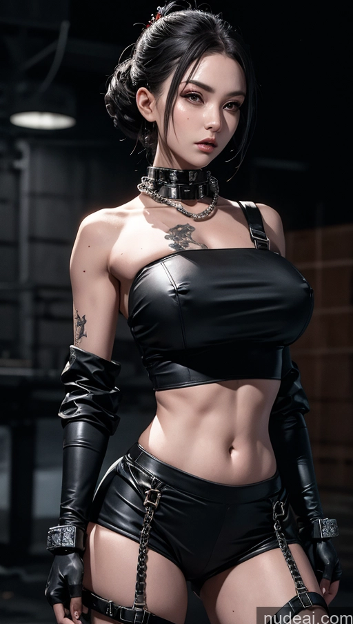 related ai porn images free for Geisha Dark Lighting Alternative Dynamic View Battlefield Chain Shackles Urban Samurai V1 Sci-fi Armor Muscular Cyborg Crop Top Fairer Skin Black Hair Pixie Detailed Abs Cyberpunk Graphics Lick Gun