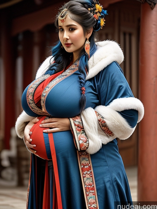 related ai porn images free for Busty Huge Boobs Dark Skin Blue Hair Indian Close-up View Breast Grab Winter Hanfu Khorne Huge Tits, Hard Nipples Pregnant