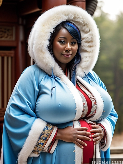related ai porn images free for Busty Huge Boobs Dark Skin Blue Hair Close-up View Breast Grab Winter Hanfu Khorne Huge Tits, Hard Nipples Pregnant Big Ass Fat