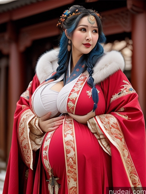 related ai porn images free for Busty Huge Boobs Blue Hair Close-up View Breast Grab Winter Hanfu Khorne Pregnant Big Ass