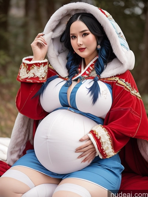 related ai porn images free for Busty Huge Boobs Blue Hair Close-up View Winter Hanfu Khorne Pregnant Big Ass Belly Inflation, Cuminflation, Overeating