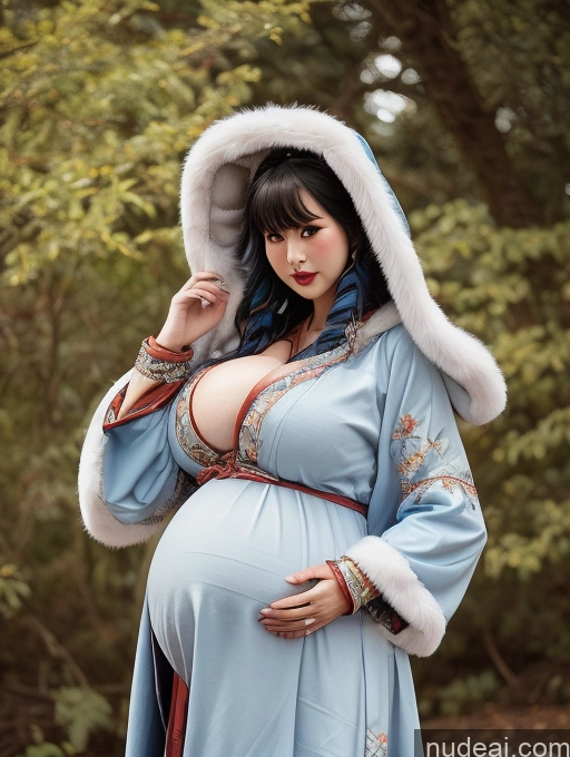 related ai porn images free for Huge Boobs Blue Hair Close-up View Winter Hanfu Khorne Pregnant Belly Inflation, Cuminflation, Overeating Skinny Cleavage