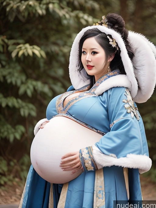 related ai porn images free for Huge Boobs Blue Hair Close-up View Winter Hanfu Khorne Pregnant Belly Inflation, Cuminflation, Overeating Skinny Cleavage