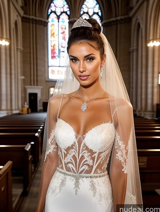 related ai porn images free for Skinny Shocked Hair Bun Transparent Diamond Jewelry Miss Universe Model 18 Brunette Italian Church Dress Wedding Sexy Face Spreading Legs