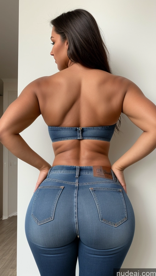 related ai porn images free for Athlete Perfect Boobs Big Ass Big Hips Jeans Front View