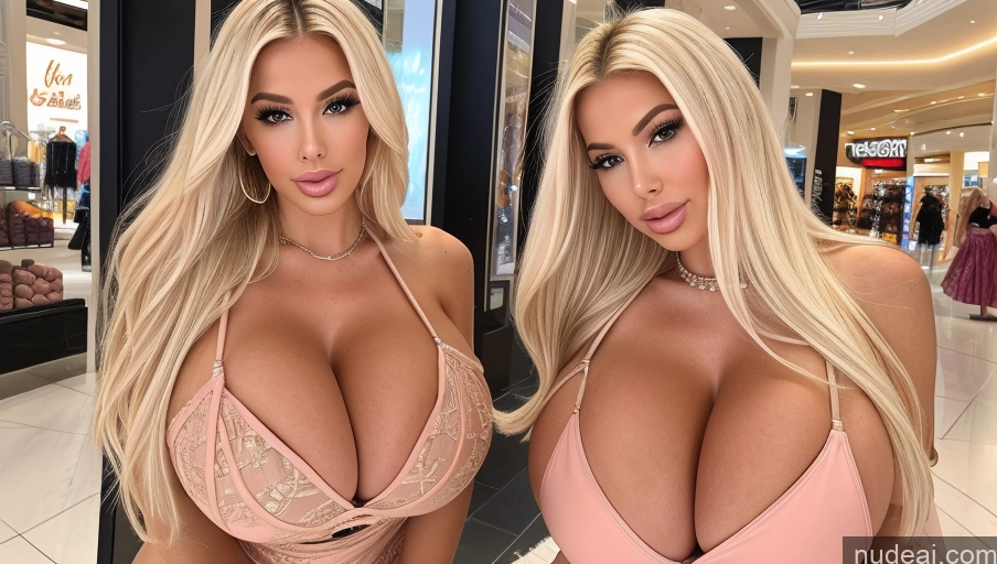 related ai porn images free for Bimbo Two Huge Boobs Cleavage Dress Mall