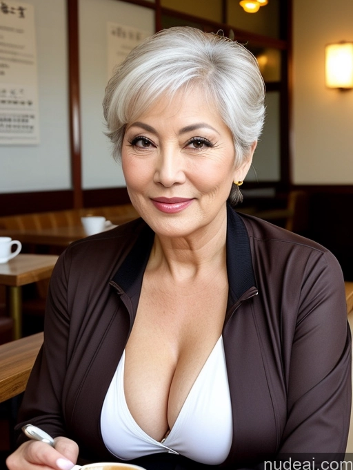 related ai porn images free for Milf Two Busty Perfect Boobs Beautiful Perfect Body Sexy Face Cafe Secretary Professor Casual Jacket Stylish Cleavage Detailed Shirt Pixie 80s Japanese