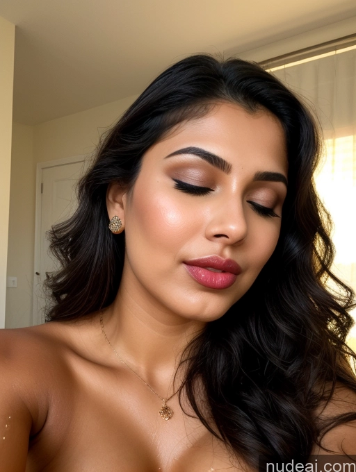 related ai porn images free for Busty Sexy Face Seductive Brunette Curly Hair Sari Cleavage Ahegao Pouting Lips Perfect Boobs Oiled Body 18 Orgasm Woman Bedroom Massage Indian
