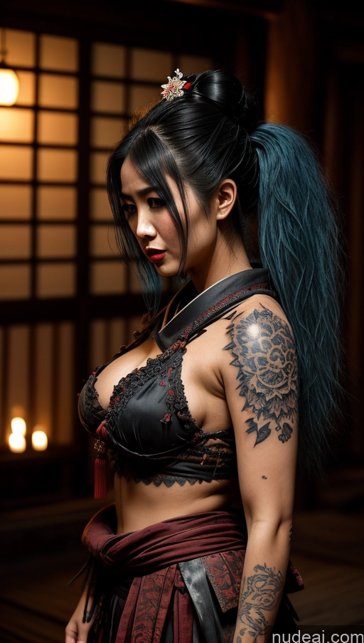 related ai porn images free for Busty Beautiful Tattoos Oiled Body Blue Hair Ponytail Korean Geisha Medieval Tribal Dark Lighting Alternative Khorne Hell Dynamic View Perfect Body