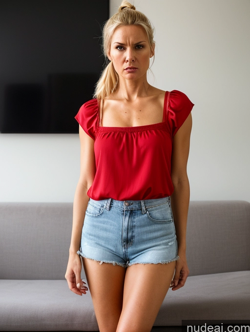 related ai porn images free for Czech Skinny Short Couch Casual Chemise Short Shorts Angry Ponytail Blonde 30s