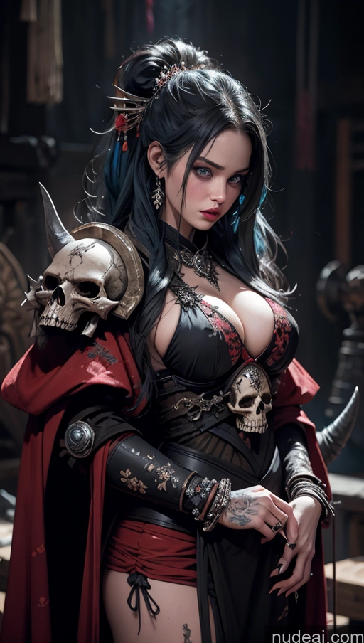 related ai porn images free for Busty Beautiful Tattoos Fairer Skin Serious Seductive Blue Hair Ponytail Korean Geisha Medieval Tribal Cleavage Dark Lighting Alternative Khorne Hell Dynamic View Death Knight