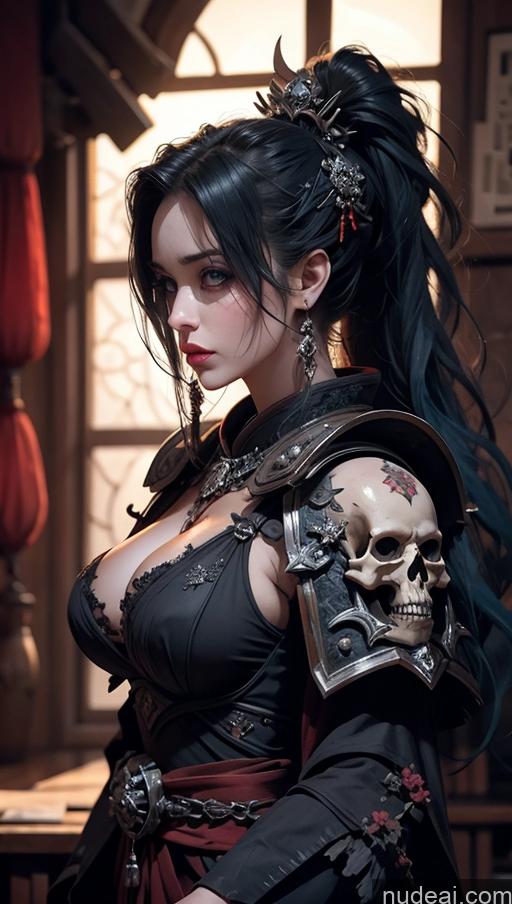 related ai porn images free for Busty Beautiful Tattoos Fairer Skin Serious Seductive Blue Hair Ponytail Korean Geisha Medieval Tribal Cleavage Dark Lighting Alternative Khorne Hell Dynamic View Death Knight