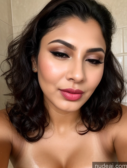 related ai porn images free for Busty Sexy Face Seductive Brunette Curly Hair Sari Cleavage Ahegao Pouting Lips Perfect Boobs Oiled Body 18 Orgasm Indian Milf Bathroom Cumshot