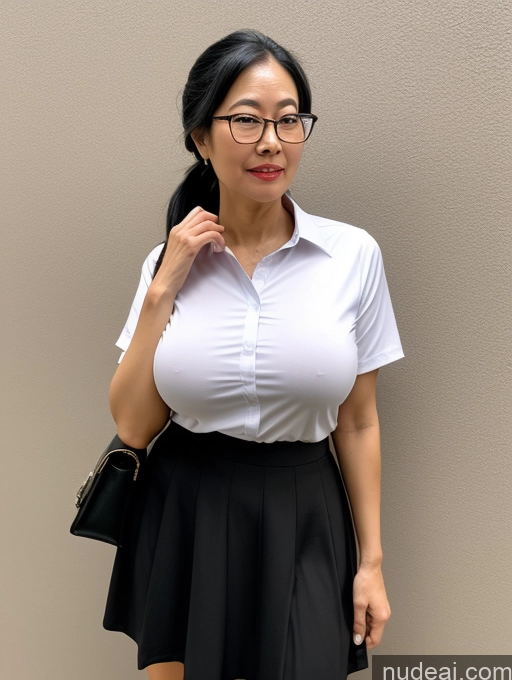 related ai porn images free for Glasses 70s Busty Small Tits Skinny Two Asian Serious Ahegao Black Hair Ponytail Long Skirt Shirt Casual