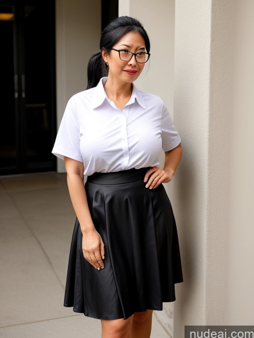 related ai porn images free for Glasses 70s Busty Small Tits Skinny Two Asian Serious Ahegao Black Hair Ponytail Long Skirt Shirt Casual