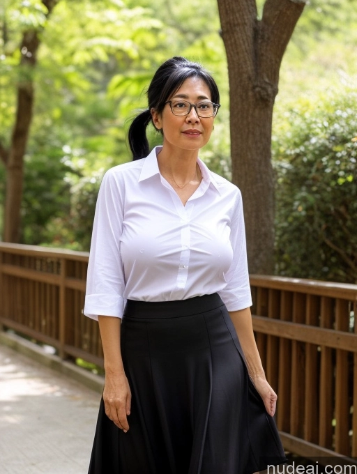 related ai porn images free for Glasses Busty Small Tits Skinny Two Asian Serious Ahegao Black Hair Ponytail Long Skirt Shirt Casual 70s