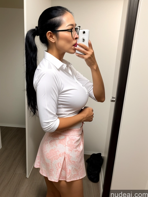 related ai porn images free for Glasses Busty Small Tits Skinny Two Asian Black Hair Ponytail Long Skirt Shirt 70s Long Legs Changing Room Orgasm Shocked Ahegao Side View Cumshot