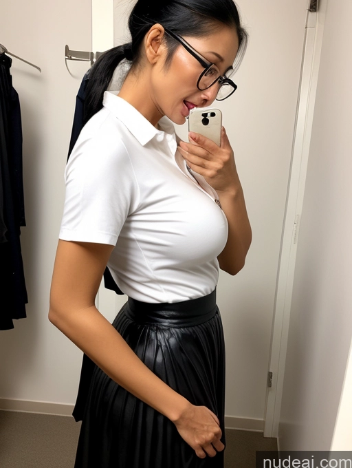 related ai porn images free for Glasses Busty Small Tits Skinny Two Asian Black Hair Ponytail Long Skirt Shirt 70s Long Legs Changing Room Orgasm Shocked Ahegao Side View Cumshot