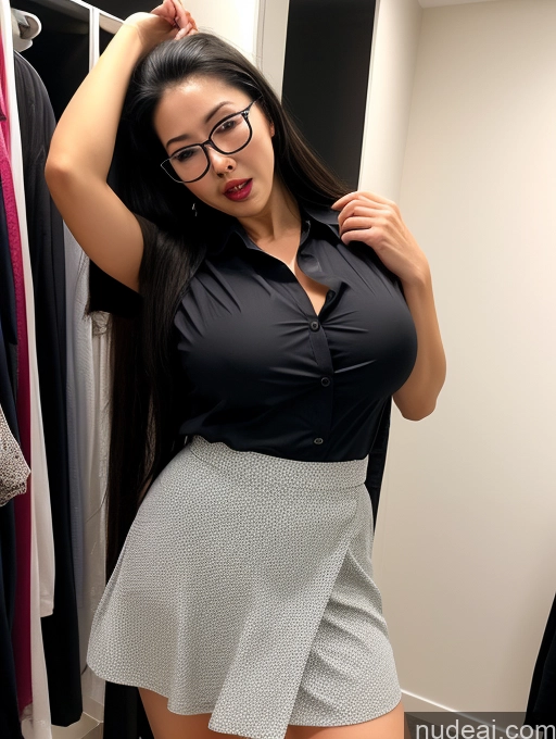 related ai porn images free for Glasses Busty Small Tits Skinny Two Asian Black Hair Ponytail Long Skirt Shirt 70s Long Legs Changing Room Shocked Ahegao Cumshot