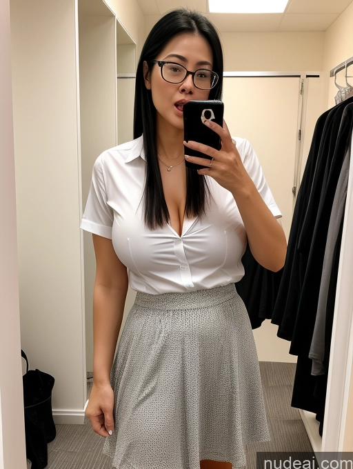 related ai porn images free for Glasses Busty Skinny Two Asian Black Hair Ponytail Long Skirt Shirt 70s Long Legs Changing Room Shocked Ahegao Cumshot