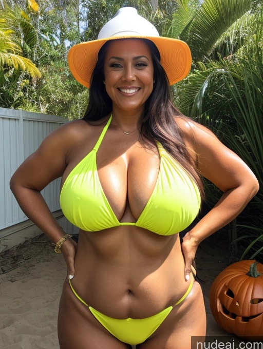 related ai porn images free for One Busty Huge Boobs Thick Tanned Skin 60s Laughing Front View Microkini Thong Polynesian Halloween Construction Worker