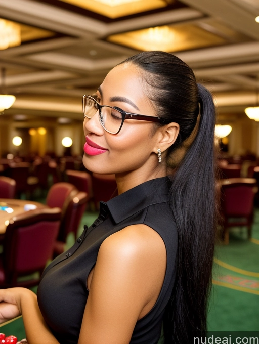 related ai porn images free for Tall Busty Black Hair Dress Long Skirt Ponytail Happy Ahegao Polo Blouse Pouting Lips Side View Orgasm Ethiopian Casino Two 70s Glasses