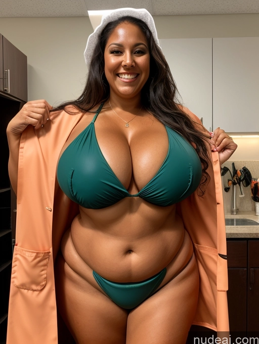 related ai porn images free for One Busty Huge Boobs Thick Tanned Skin Laughing Front View Microkini Thong Lumberjack Lab Coat Halloween 70s