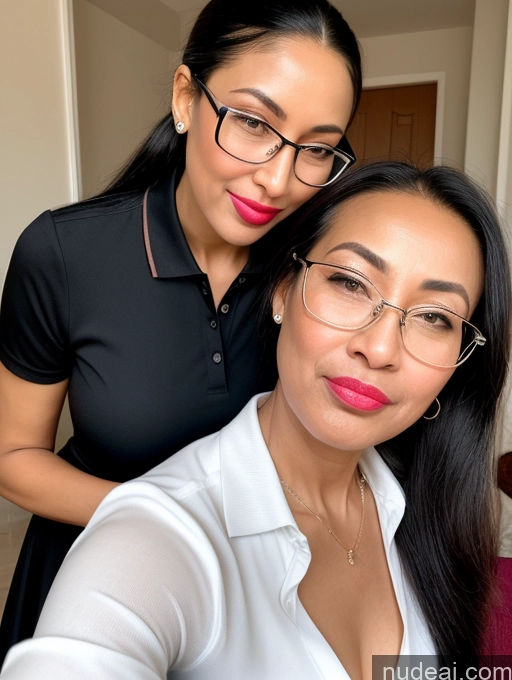 related ai porn images free for Tall Black Hair Dress Long Skirt Ponytail Happy Ahegao Polo Blouse Pouting Lips Ethiopian Two Glasses 70s Massage