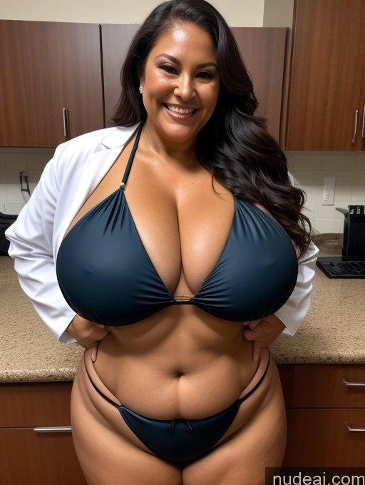 related ai porn images free for One Busty Huge Boobs Thick Tanned Skin 70s Laughing Polynesian Front View Microkini Thong Lumberjack Lab Coat Halloween