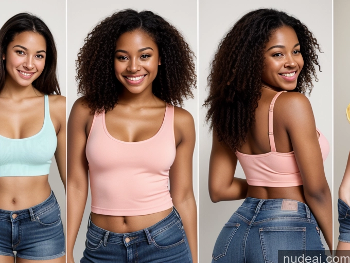related ai porn images free for Woman One Small Tits Small Ass Thick Happy Film Photo Bright Lighting Detailed Long Hair Black 18 Jeans Tank Top