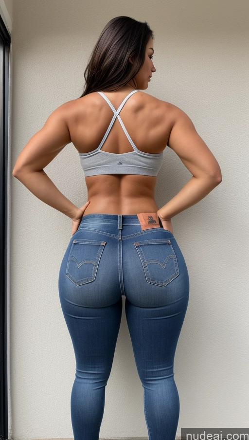 related ai porn images free for Athlete Perfect Boobs Big Ass Big Hips Jeans Front View