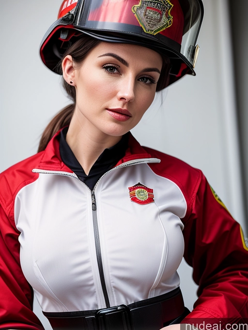 related ai porn images free for Woman Perfect Boobs Fairer Skin Sexy Face Black Hair Ponytail White Perfect Body Skinny Short Firefighter