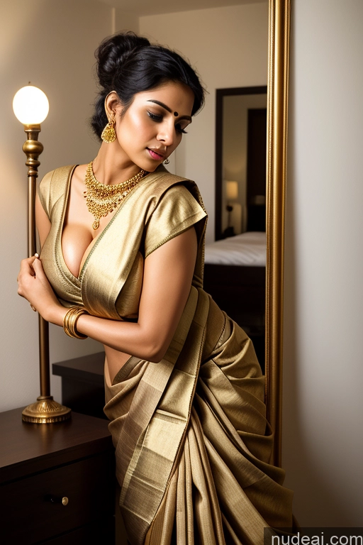 related ai porn images free for Woman One Busty Perfect Boobs Beautiful Big Ass Abs Perfect Body 20s Sexy Face Black Hair Hair Bun Indian Mirror Selfie Bedroom Front View Sari Blouse Gold Jewelry Dark Lighting Detailed