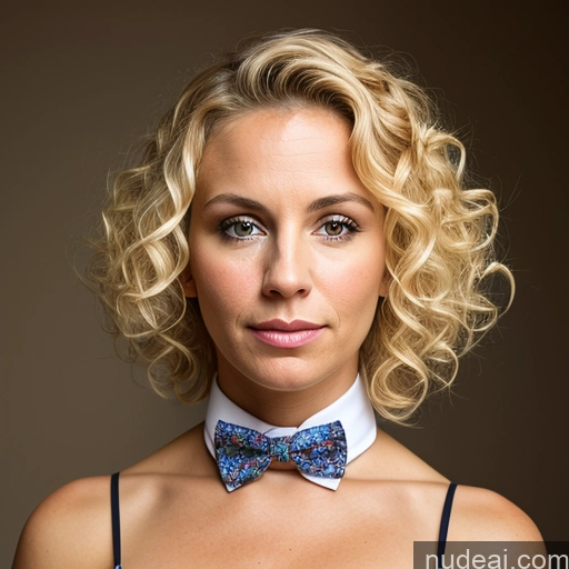 related ai porn images free for Blonde Curly Hair Front View Cleavage Bow Tie 40s Sad