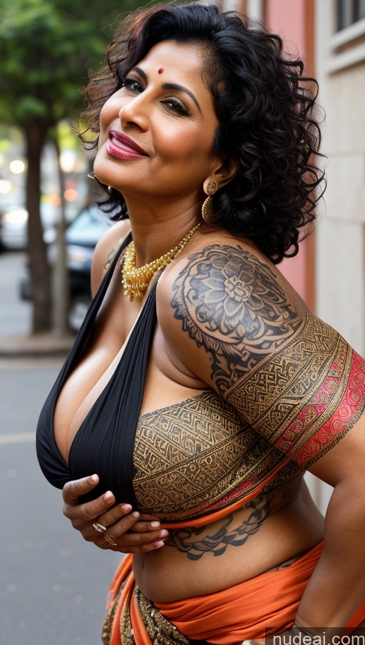 related ai porn images free for Milf Busty Huge Boobs Beautiful Tattoos Muscular Big Ass Thick Big Hips Tall Dark Skin 50s Seductive Black Hair Illustration Close-up View Cleavage Detailed Sexy Face Sari Eating Indian Curly Hair Street
