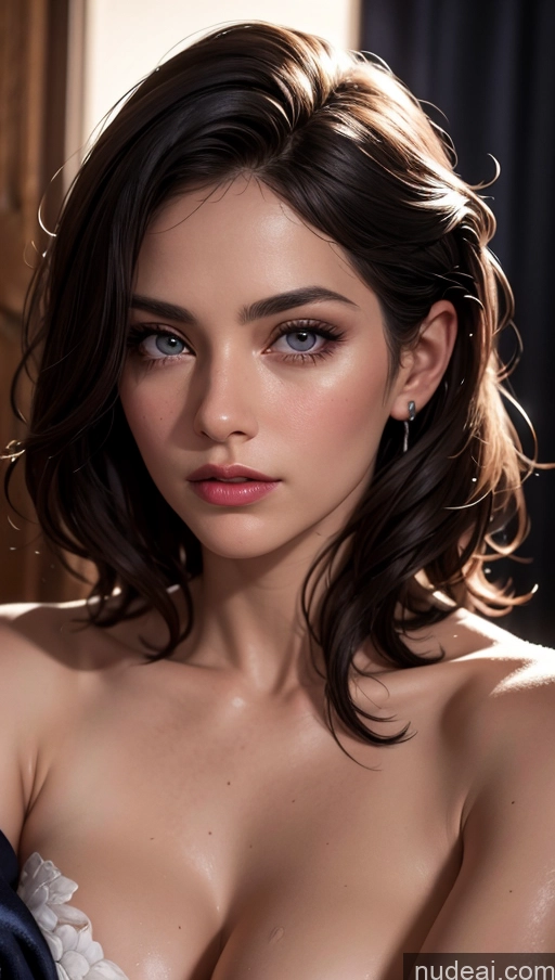 related ai porn images free for Close-up View Satin Jewish Bathroom Brunette Straight Dark Lighting Two
