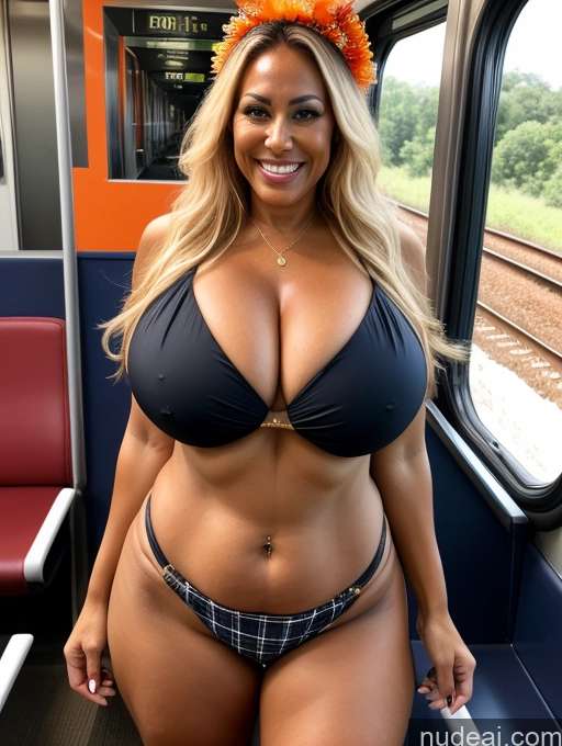 related ai porn images free for One Busty Huge Boobs Thick Tanned Skin Laughing Front View Microkini Thong Lumberjack Polynesian 60s Train Halloween