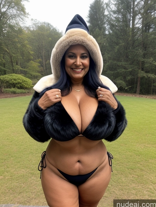 related ai porn images free for One Busty Huge Boobs Thick Tanned Skin Laughing Front View Microkini Thong Indian Fur Jacket Witch 70s Construction Worker