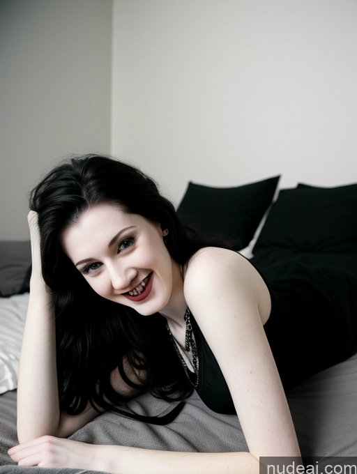 related ai porn images free for Skinny Fairer Skin 18 Laughing Bedroom On Back Goth