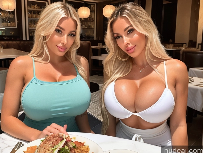 related ai porn images free for Two Huge Boobs Sundress Bimbo Restaurant
