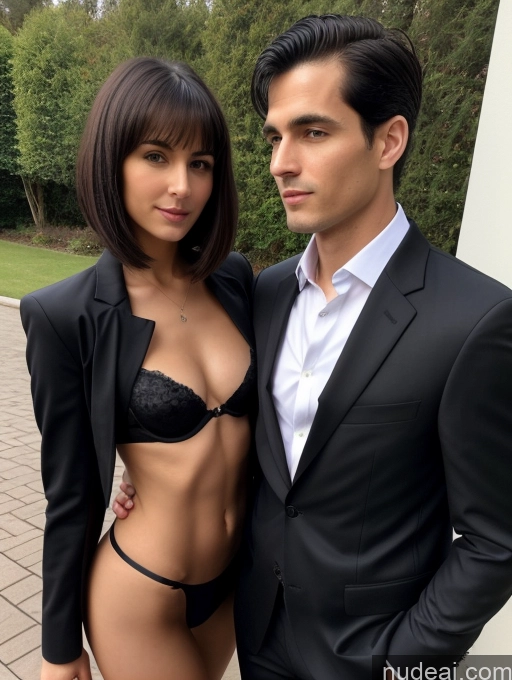 related ai porn images free for Woman + Man Small Tits Short Perfect Body Seductive Black Hair Bra Bobcut Russian Suit Jacket