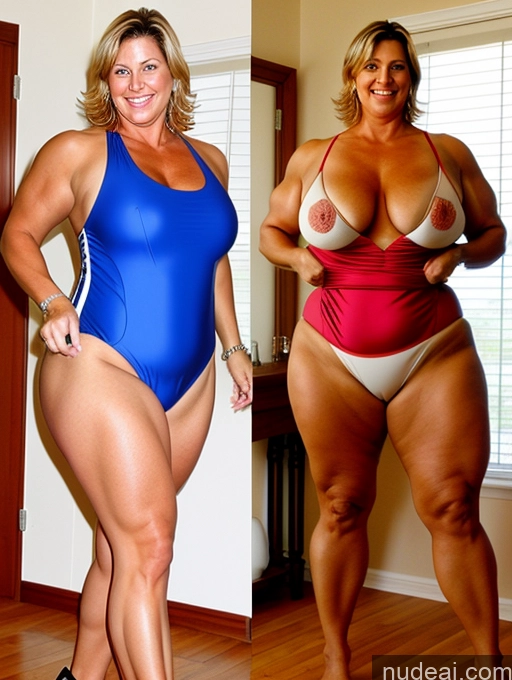 related ai porn images free for Milf Thick Chubby Muscular Big Hips Onoff One Piece Swimsuit