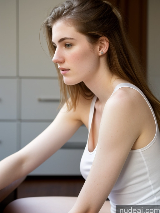 related ai porn images free for Fairer Skin Pubic Hair 18 Side View Small Tits Tank Top