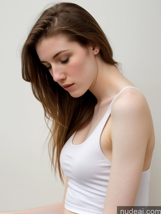 related ai porn images free for Fairer Skin Pubic Hair 18 Small Tits Tank Top Side View
