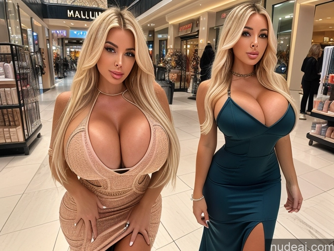 related ai porn images free for Bimbo Two Huge Boobs Mall Dress