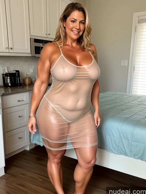 related ai porn images free for Milf Thick Big Hips Muscular Chubby Oiled Body Big Ass Transparent Nightgown Dress