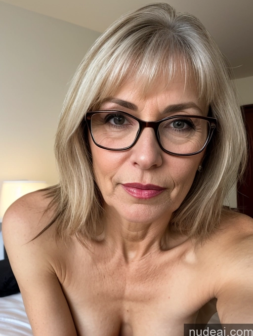related ai porn images free for Milf Glasses Lipstick Skinny Pubic Hair Beautiful Small Tits 60s Seductive Blonde Bangs White Bedroom Cumshot Nude