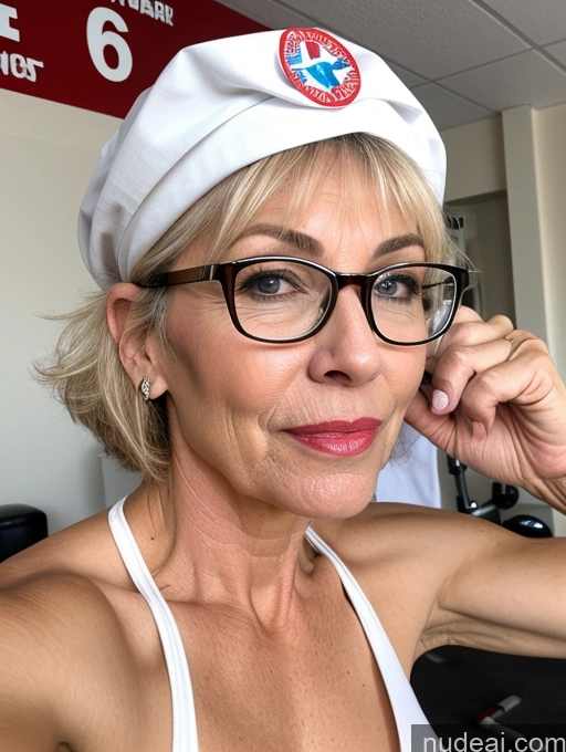 related ai porn images free for Milf Small Tits Glasses Lipstick Pubic Hair 60s Sexy Face Blonde Bangs White Gym Cumshot Nurse Two