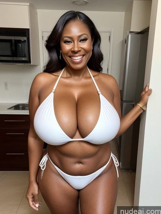 related ai porn images free for One Busty Huge Boobs Thick Tanned Skin Laughing Front View Microkini Thong 60s Maid Nigerian